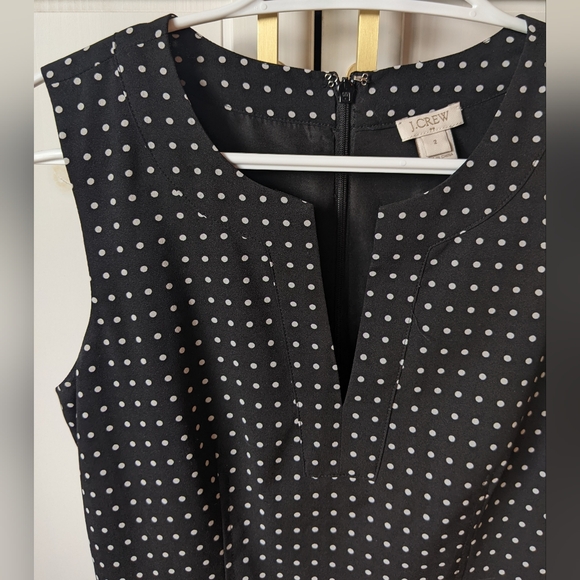 Polka dots J crew dress | Split neck | With pockets - Picture 2 of 4
